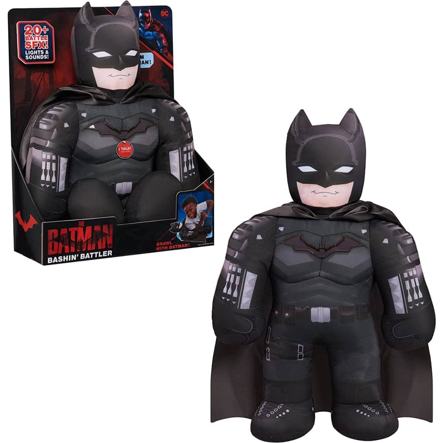 The Batman The Bashin' Battler Talking 18" Plush Toy for $50