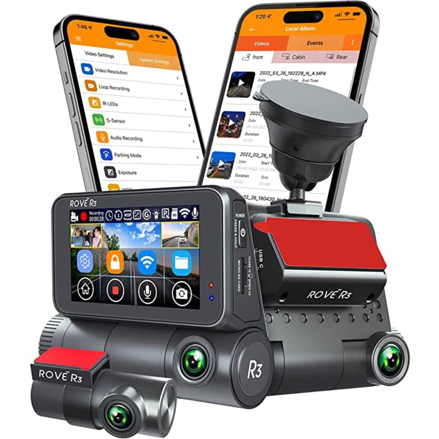 Rove R3 Dash Cam for $260