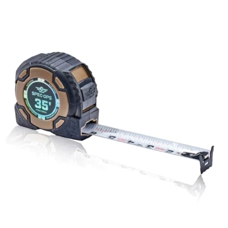 Spec Ops Tools 35-Foot Elite Series Tape Measure, 1 1/4" Double-Sided Blade, 12 Feet of Stand Out, for $24