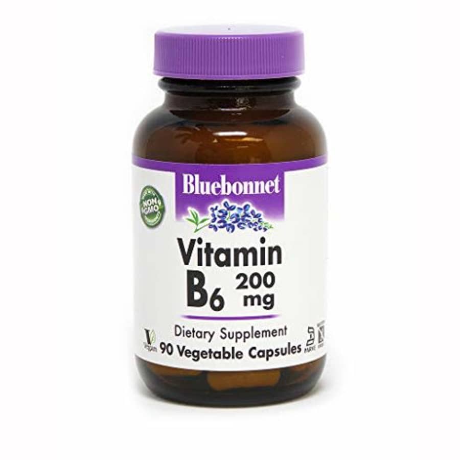 BlueBonnet Vitamin B-6 200 mg Vegetable Capsules, 90 Count (743715004320) for $17