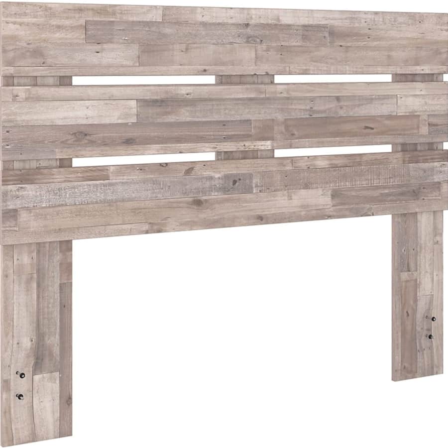 Signature Design by Ashley Neilsville Butcher Block Panel Headboard for $90