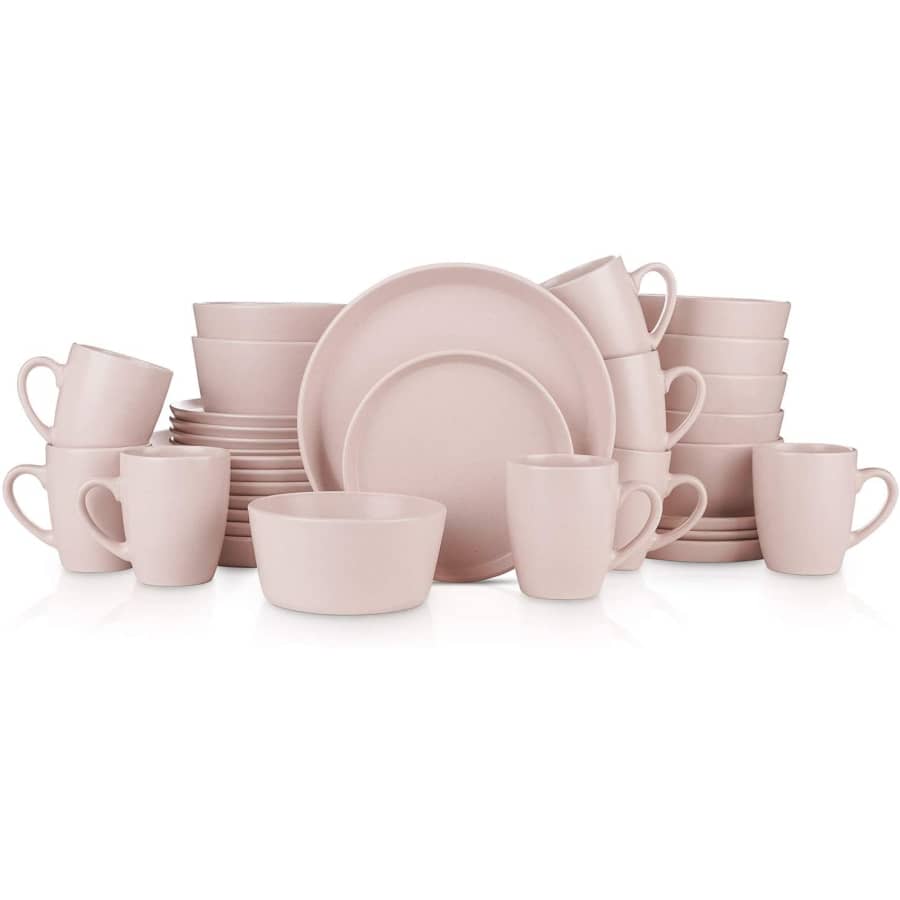 Stone Lain 32-Piece Stoneware Dinnerware Set for $120
