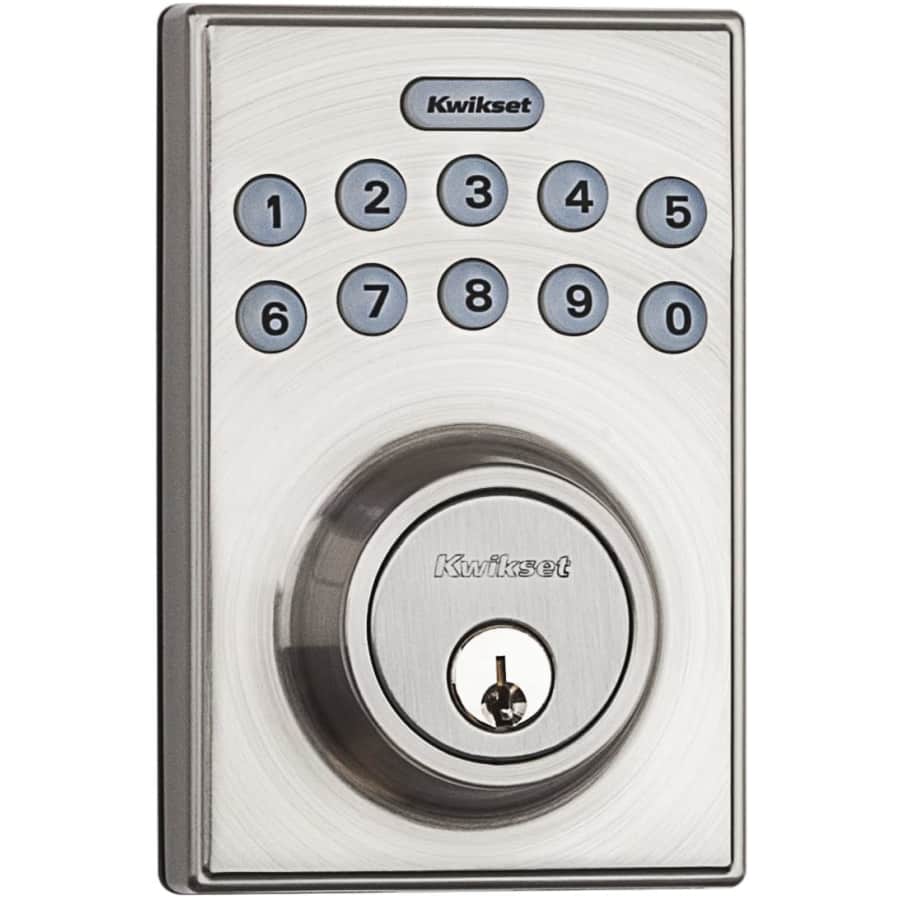 Kwikset Electronic Keypad Deadbolt w/ Motorized Locking for $25 w/ Prime