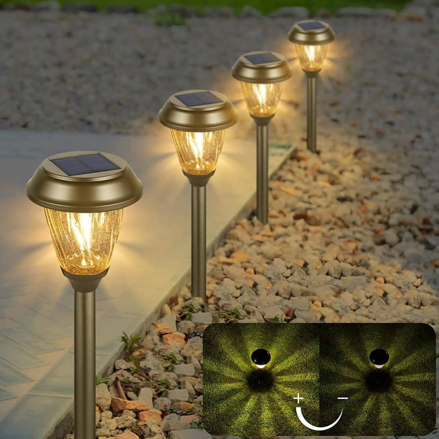 Xmcosy+ LED Solar Path Light 6-Pack for $36