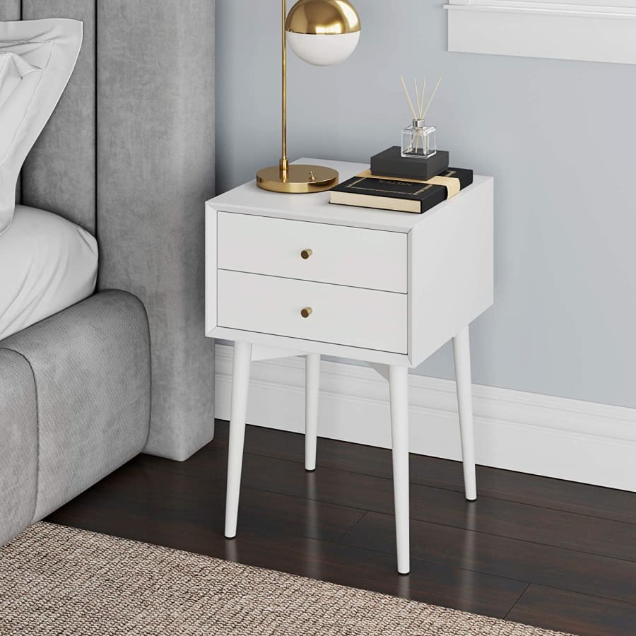 Nathan James Harper Mid-Century 2-Drawer Nightstand for $70 Nathan James Harper Mid-Century 2-Drawer Nightstand for $70