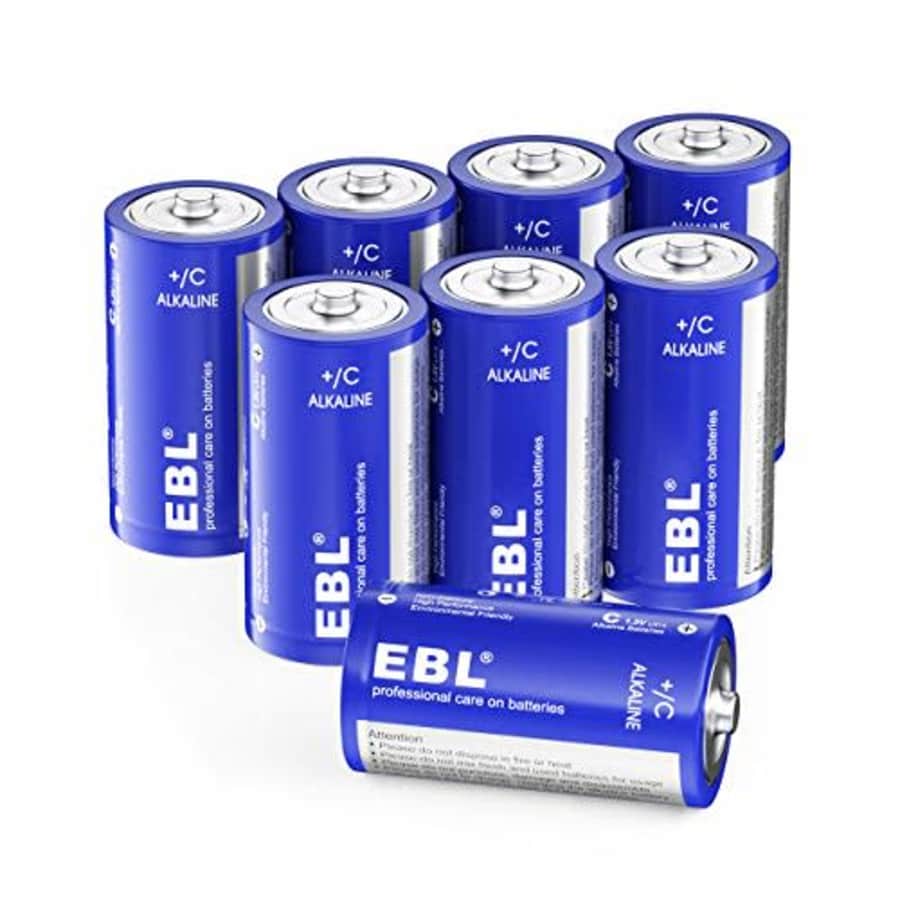 EBL C Batteries Alkaline C Batteries - Durable and Lasting Performance Alkaline Batteries for for $10