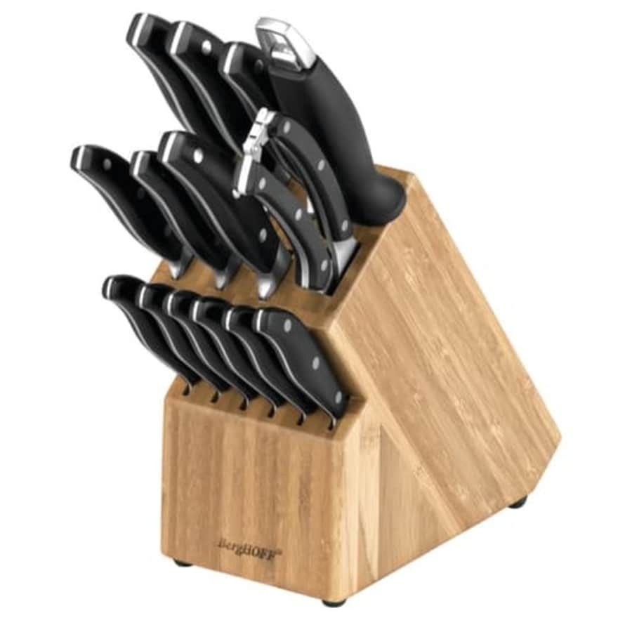 BergHOFF Essentials 15-Piece Stainless Steel Knife Block Set for $130 BergHOFF Essentials 15-Piece Stainless Steel Knife Block Set for $130