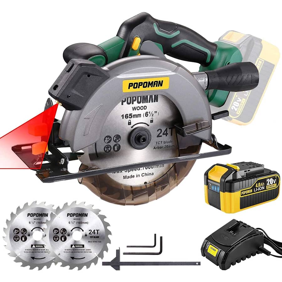 Popoman Cordless Circular Saw for $78