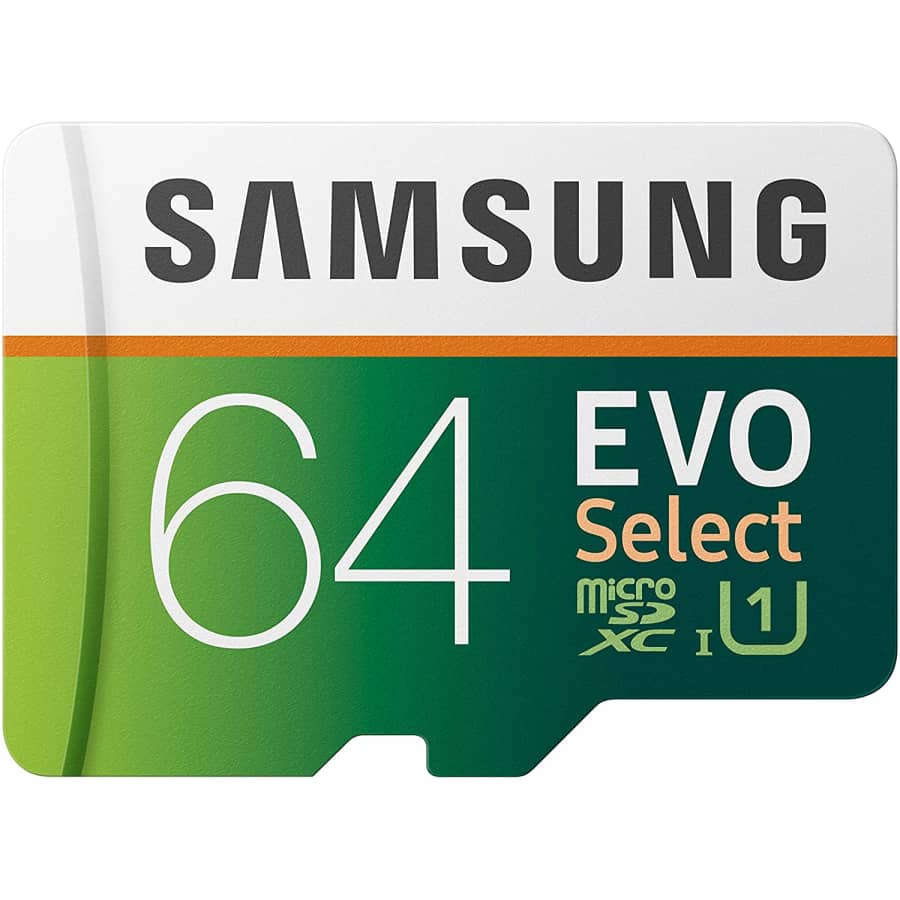 Samsung EVO Select 64GB microSDXC UHD Memory Card with Adapter for $27 Samsung EVO Select 64GB microSDXC UHD Memory Card with Adapter for $27