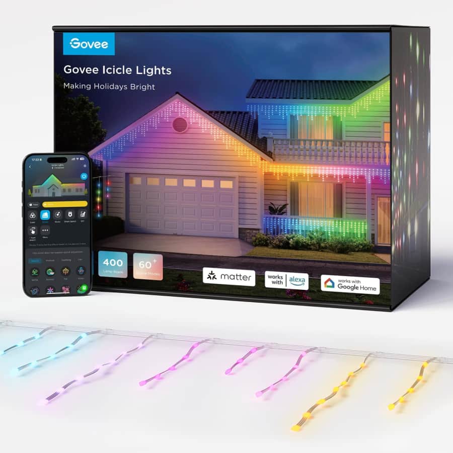 Govee 33-Foot Icicle Lights for $90 Govee 33-Foot Icicle Lights for $90