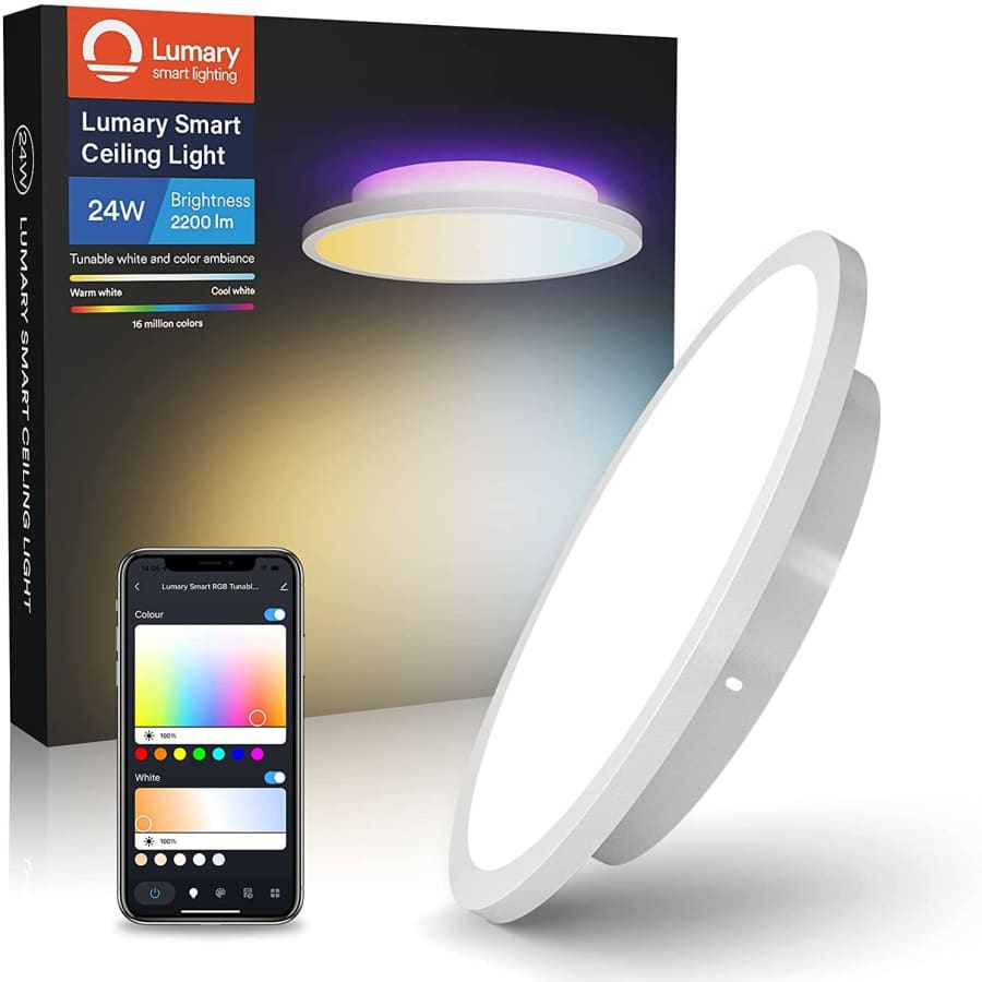 Lumary 24W RGBWW LED Smart Ceiling Light for $40