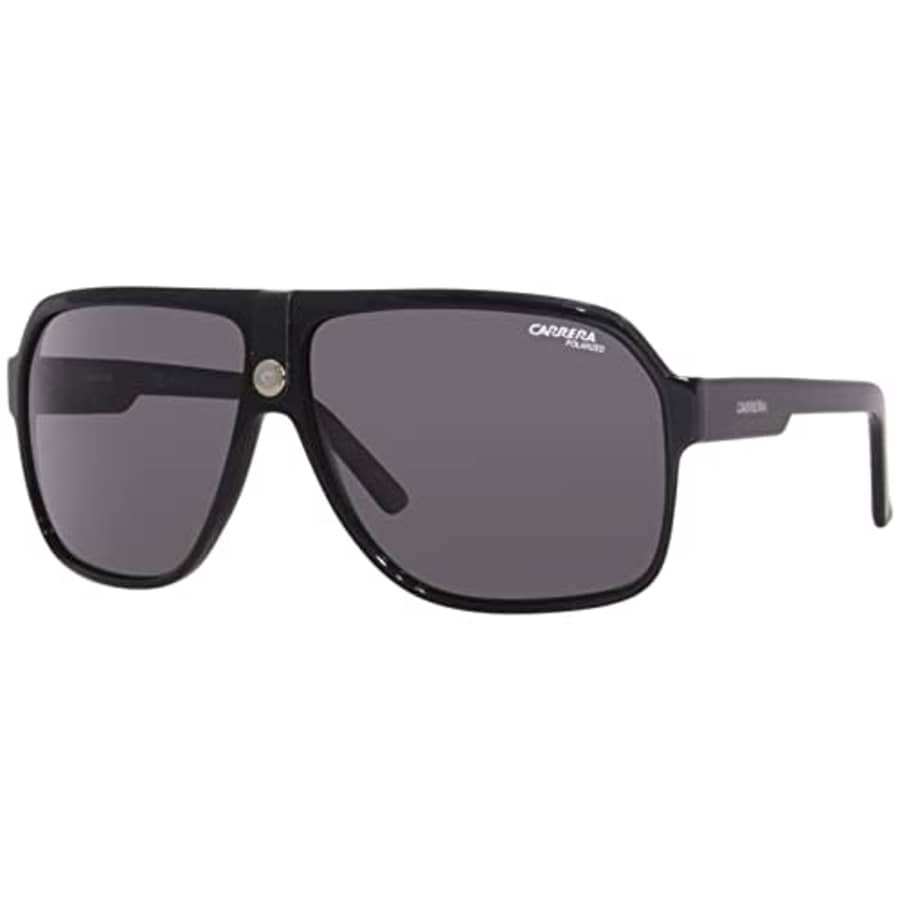 Carrera Men's 33/S Polarized Rectangular Sunglasses, Black, 62mm, 11mm for $46