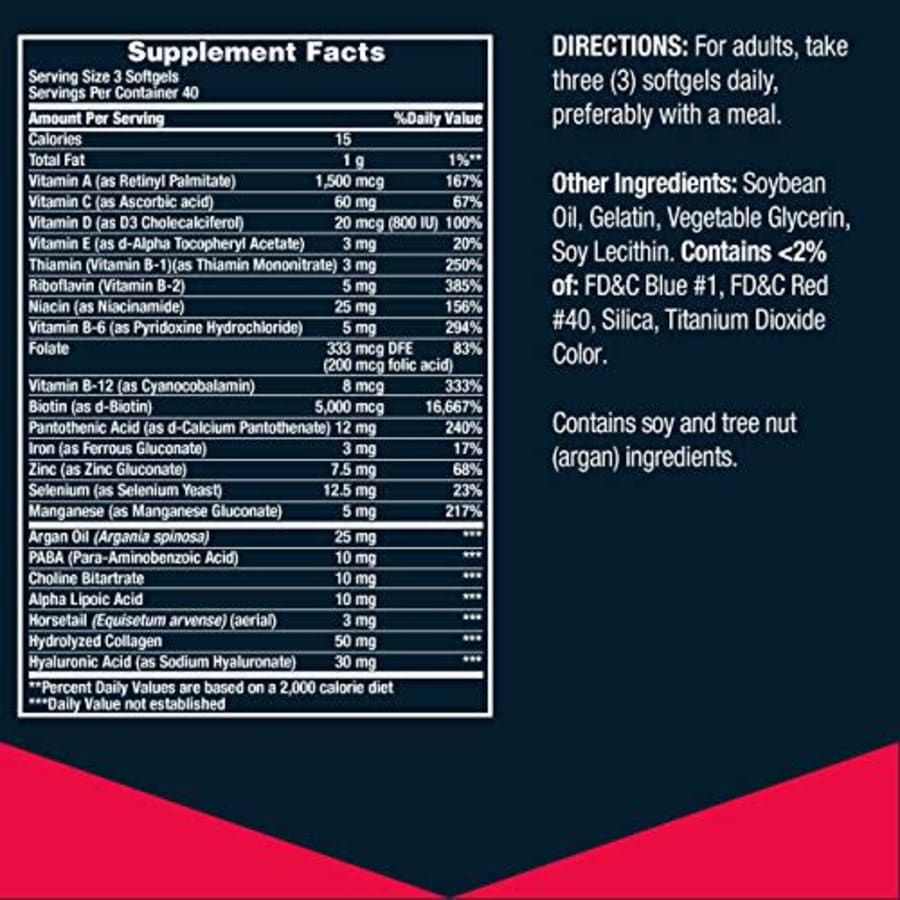 Nature's Bounty Biotin, Advanced, Men's Series, Hair Care, 120 Count for $10