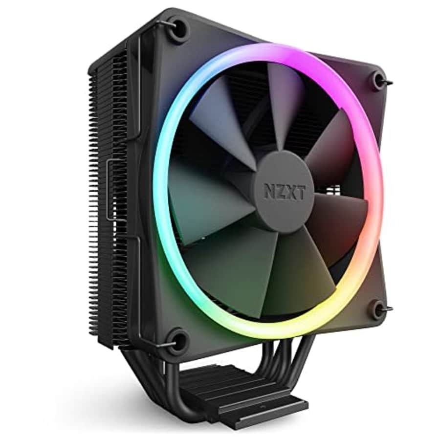 NZXT T120 RGB CPU Air Cooler - RC-TR120-B1 - Conductive Copper Pipes - Fluid Dynamic Bearings - AMD for $63