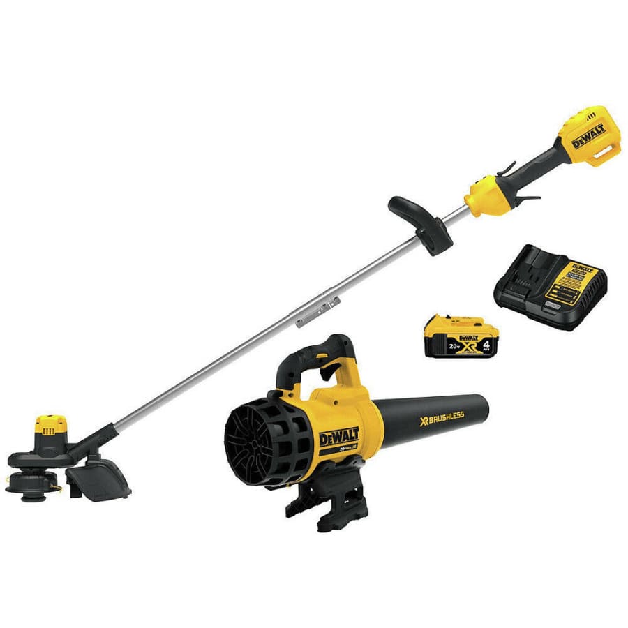 DeWalt 20V Cordless Brushless String Trimmer/Blower Combo Kit for $269 DeWalt 20V Cordless Brushless String Trimmer/Blower Combo Kit for $269