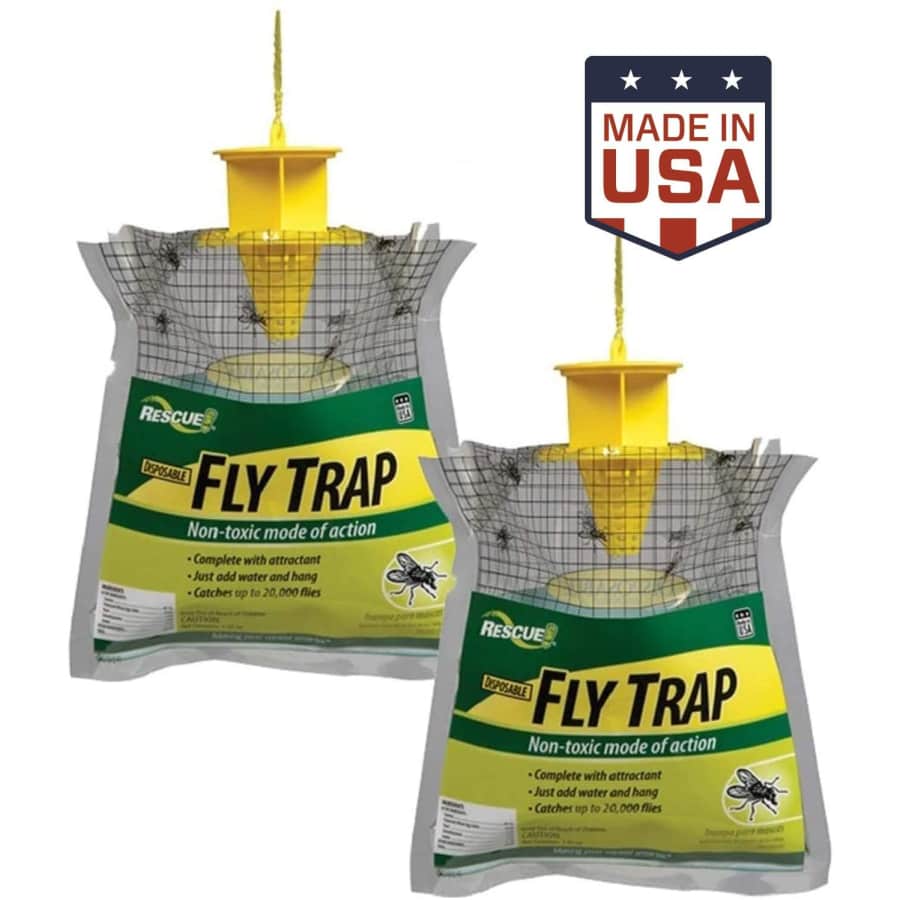 RESCUE! Non-Toxic Hanging Fly Trap 2-Pack for $10
