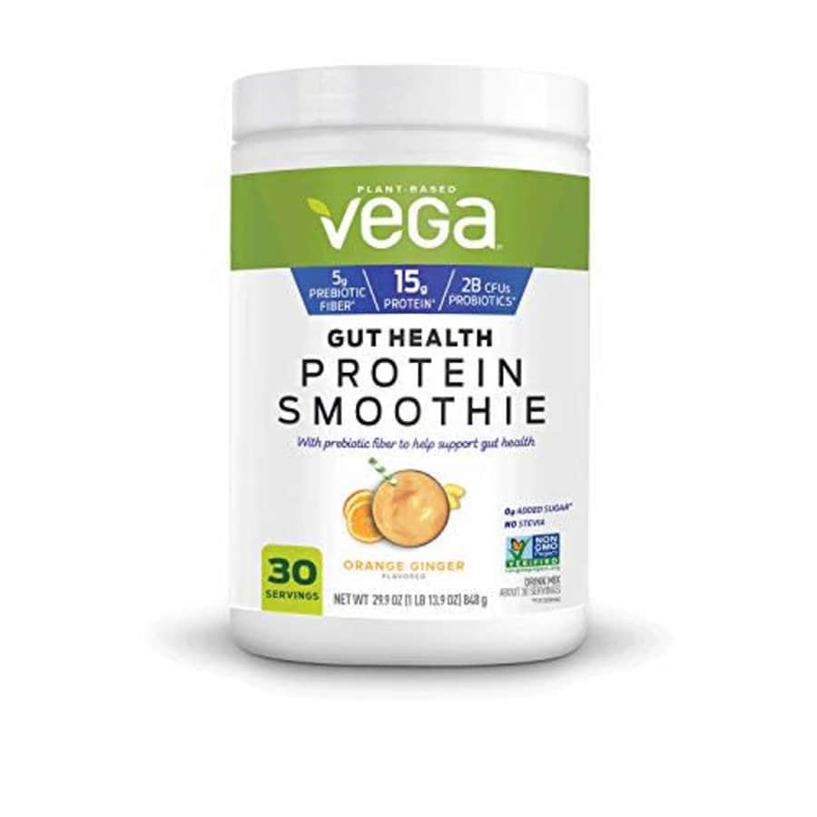 Vega Gut Health Protein Smoothie Orange Ginger Flavored Drink Mix Net Wt 29.9 Ounce for $63 Vega Gut Health Protein Smoothie Orange Ginger Flavored Drink Mix Net Wt 29.9 Ounce for $63