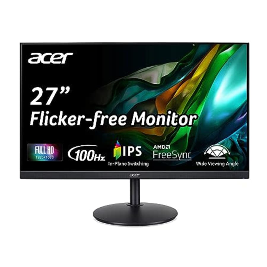 Acer CB272 Ebmiprx 27" FHD 1920 x 1080 Zero Frame Home Office Monitor | AMD FreeSync | 1ms VRB | for $130