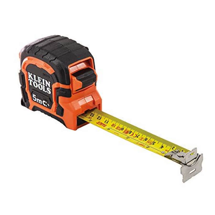 Klein Tools Tape Measure, 5-Meter Double Hook Magnetic with Finger Brake, Includes Both Feet and Meters Klein for $20 Klein Tools Tape Measure, 5-Meter Double Hook Magnetic with Finger Brake, Includes Both Feet and Meters Klein for $20