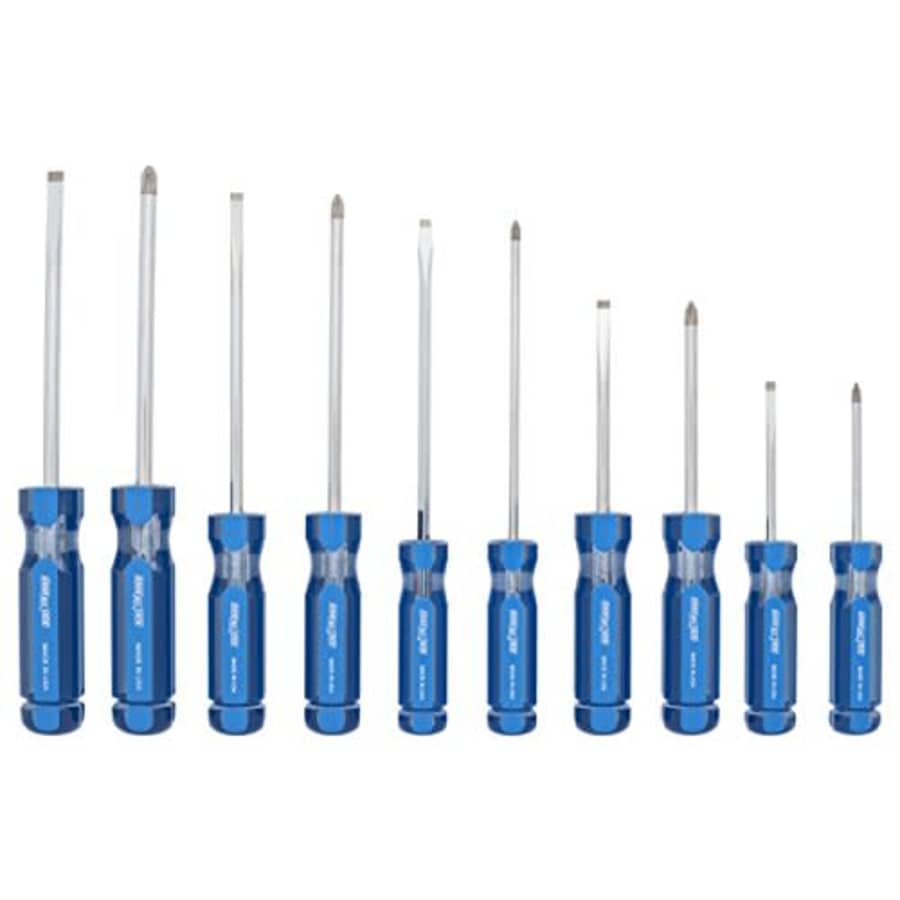 Channellock SD-10A 10pc Professional Screwdriver Set | Made in USA | Includes #1x3, 1x6, 2x4, 2x6, for $66