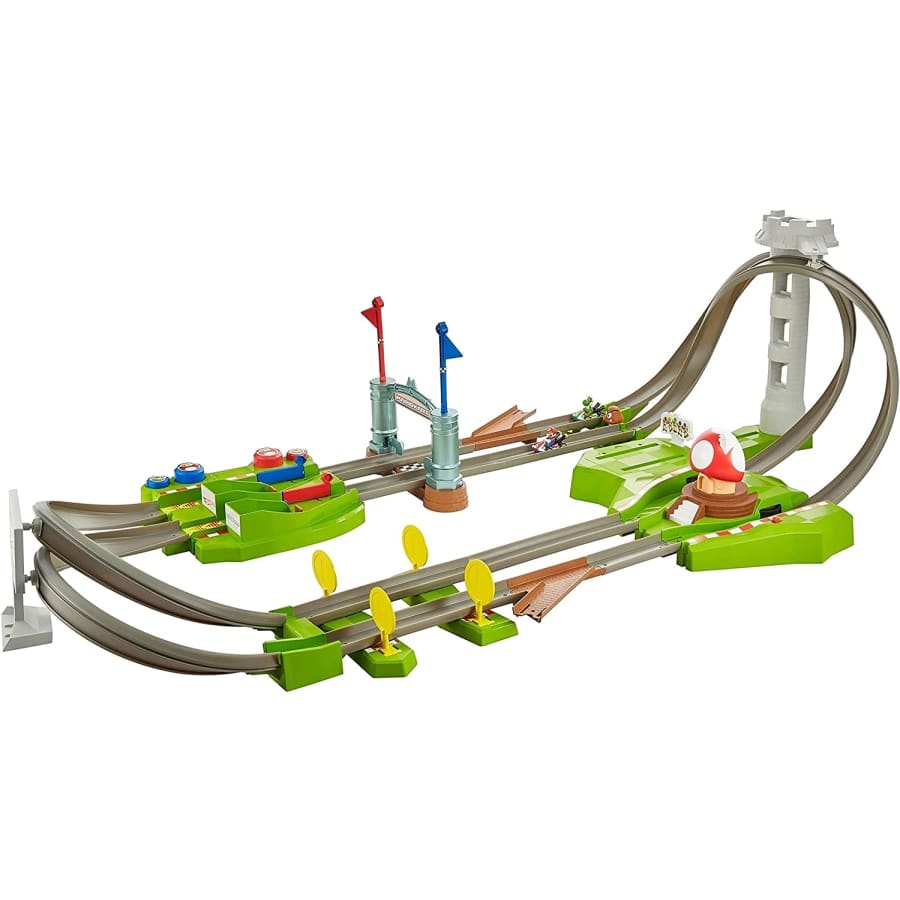 Hot Wheels Mario Kart Circuit Track Set for $100