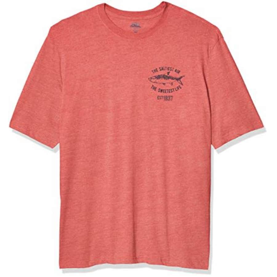 IZOD Men's Big & Tall Big Short Sleeve Graphic T-Shirt, Claret Red, Large Tall for $14