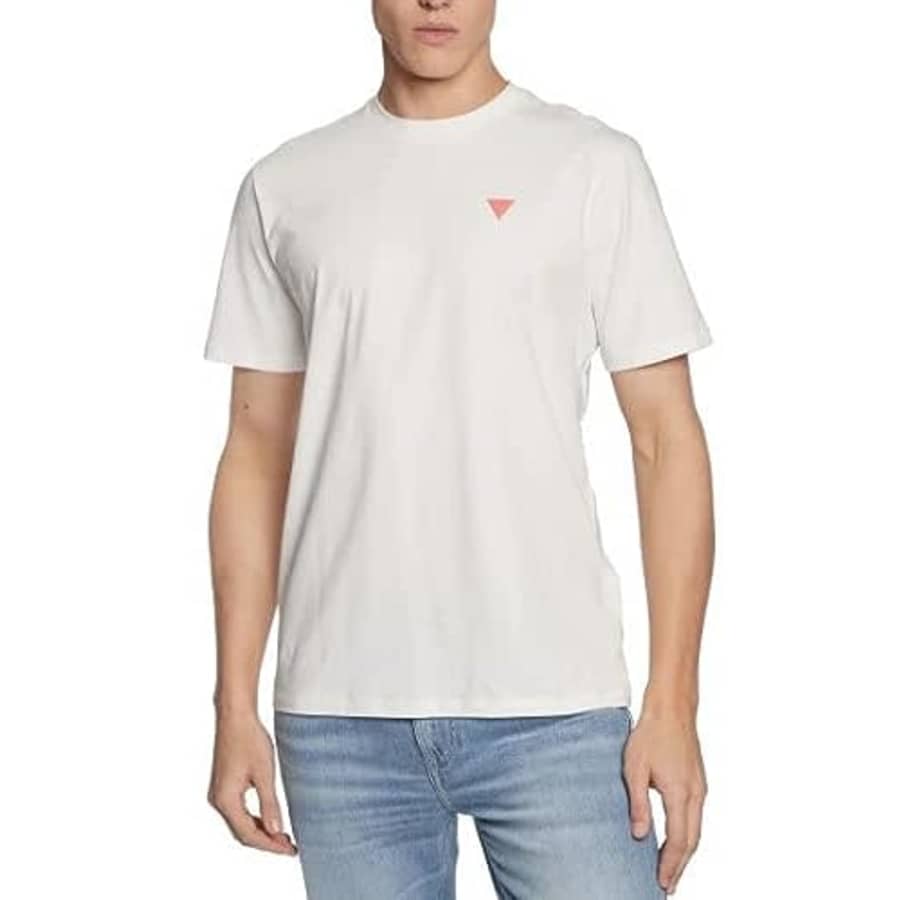GUESS Men's Buster T-Shirt, Salt White for $18 GUESS Men's Buster T-Shirt, Salt White for $18