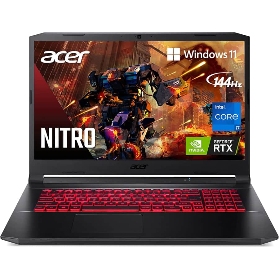 Acer Nitro 5 11th-Gen. i7 17.3" 144Hz Laptop w/ NVIDIA GeForce RTX 3050Ti for $1,083
