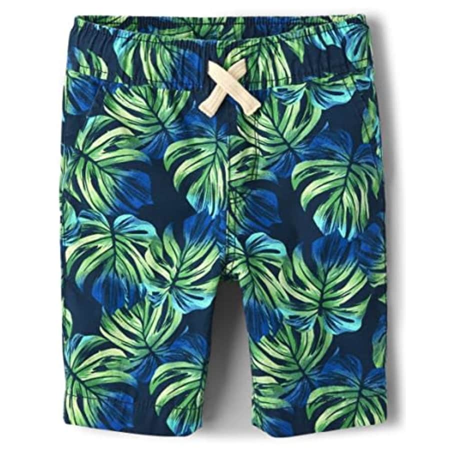 The Children's Place Boys' Printed Cotton Pull on Jogger Shorts, Leaf Tidal, 7 for $9 The Children's Place Boys' Printed Cotton Pull on Jogger Shorts, Leaf Tidal, 7 for $9