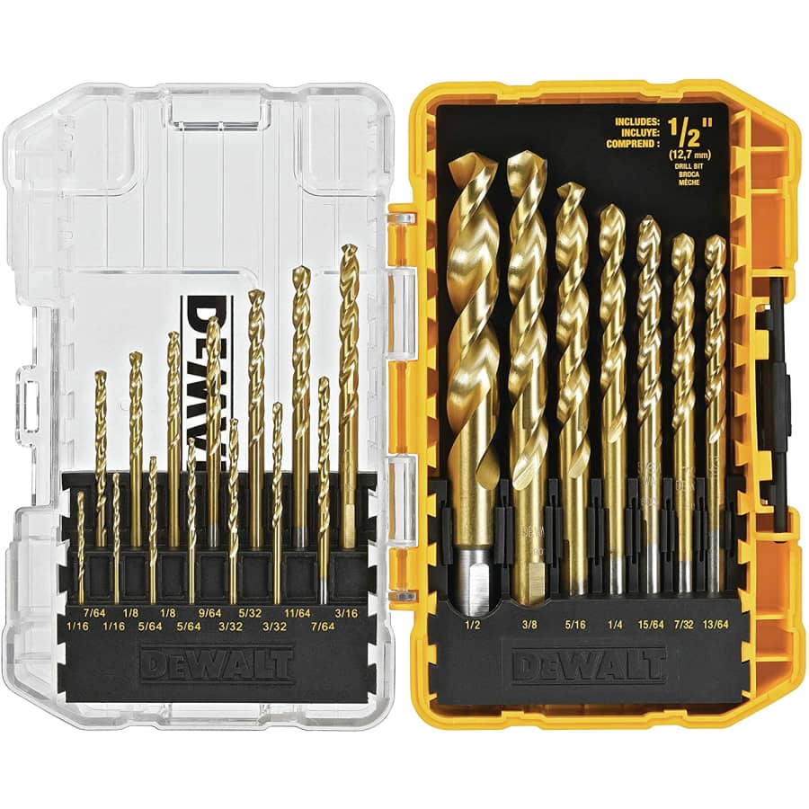 DeWalt 21-Piece Titanium Drill Bit Set: $25 DeWalt 21-Piece Titanium Drill Bit Set: $25