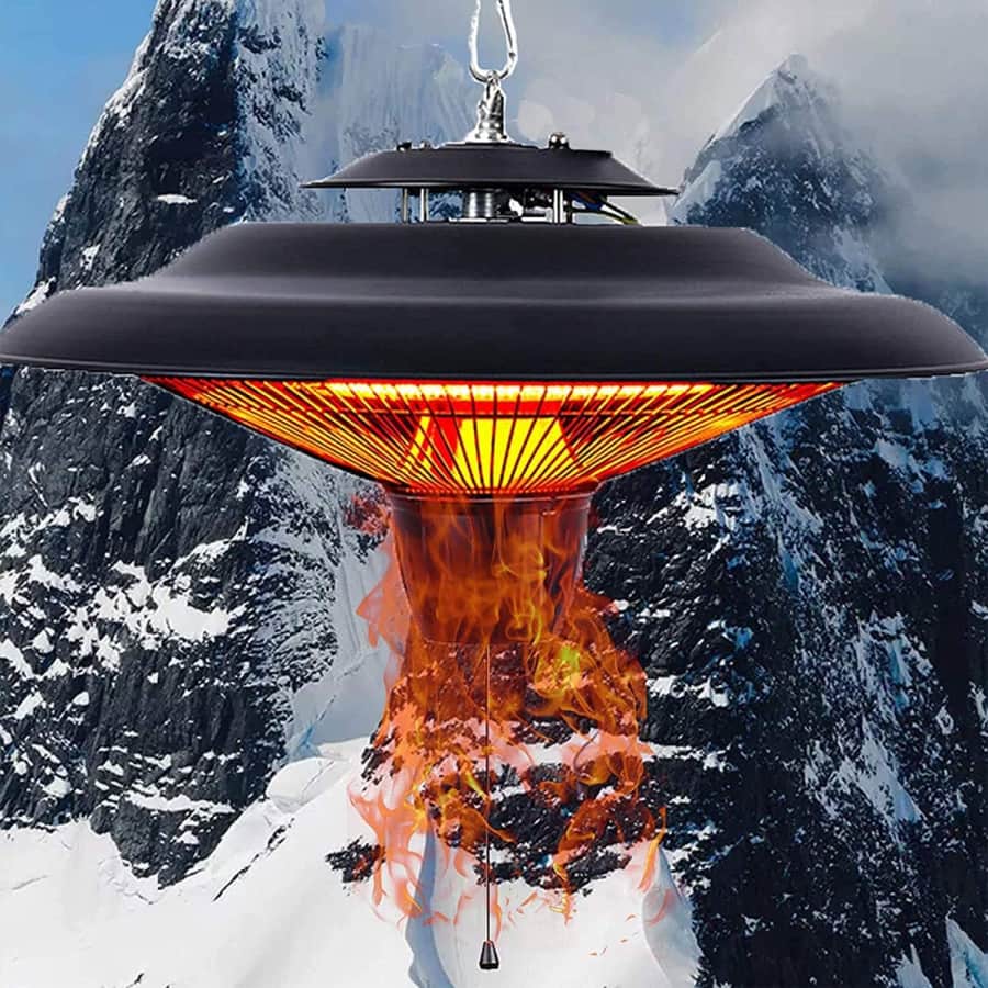 Donyer Power Hanging Outdoor Heater for $90 Donyer Power Hanging Outdoor Heater for $90