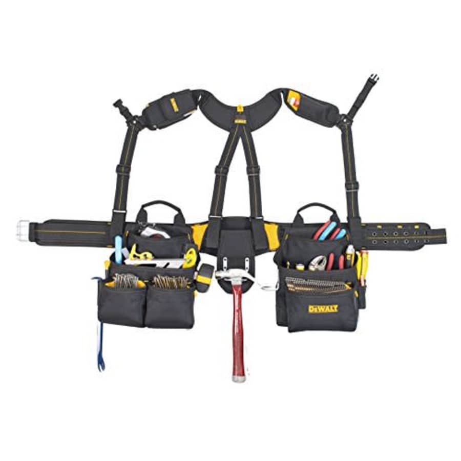 DeWalt 20-Pocket Pro Framer's Combo Apron Tool Belt and Suspenders for $134
