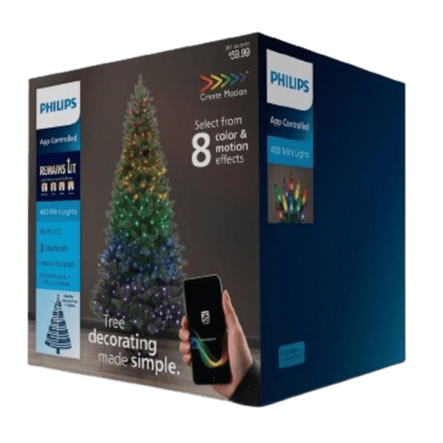Philips 480-Piece LED Create Motion Tree Decorating String Lights for $25
