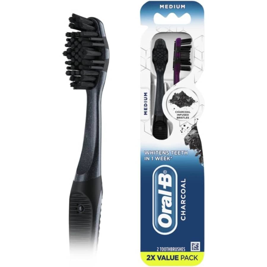 Oral-B Charcoal Toothbrush 2-Pack for $3.93 via Sub & Save Oral-B Charcoal Toothbrush 2-Pack for $3.93 via Sub & Save