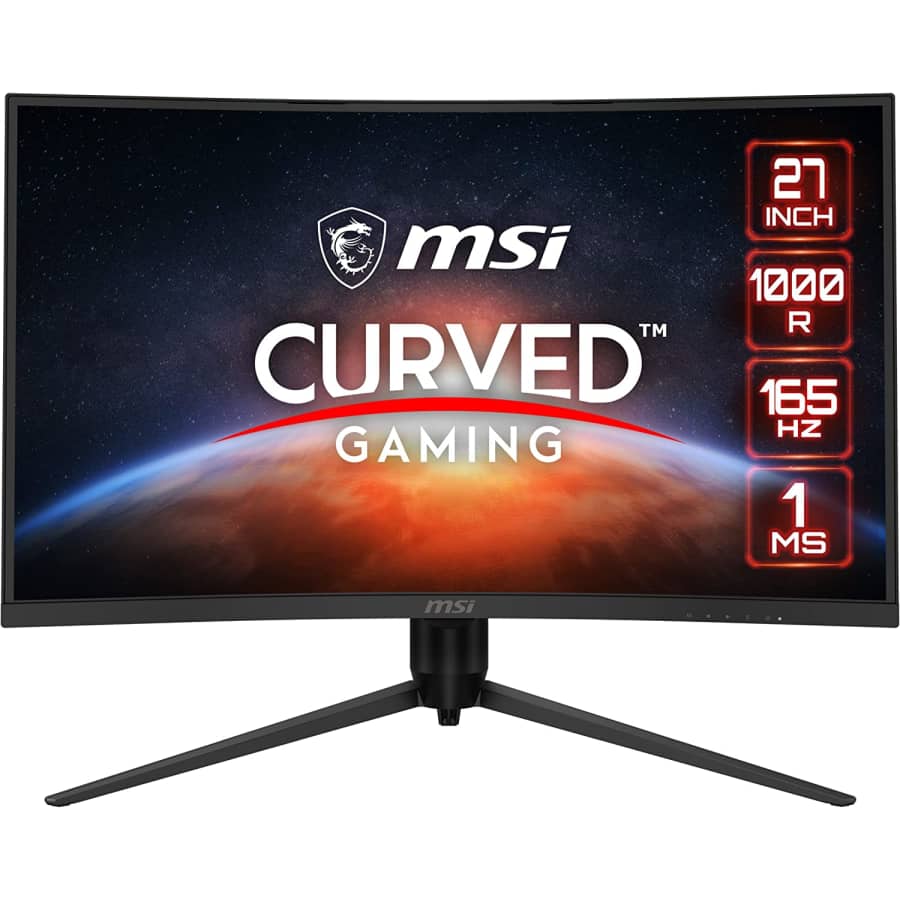 MSI 27" 1440p HDR 165Hz Curved Monitor for $239