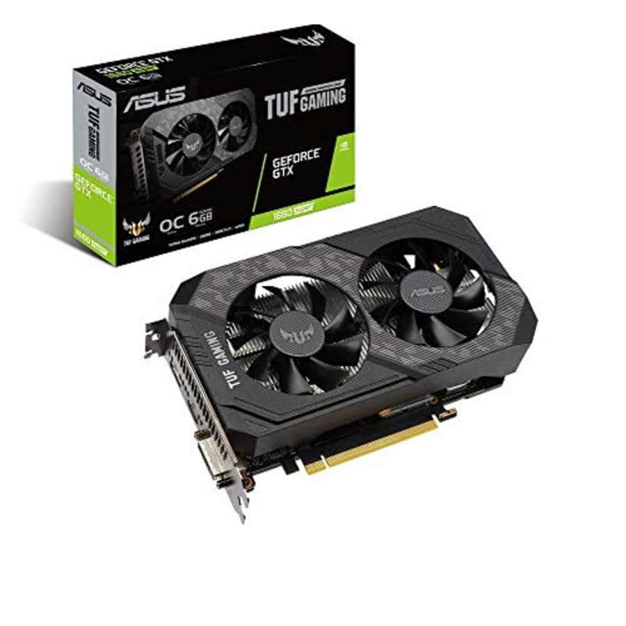 ASUS TUF Gaming GeForce GTX 1660 Super Overclocked 6GB Edition HDMI DP DVI Gaming Graphics Card for $225