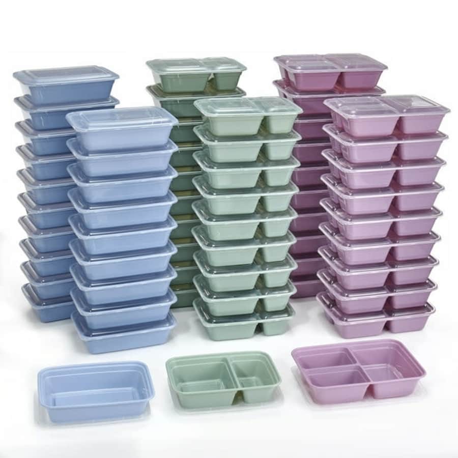 Mainstays 120 Piece Meal Prep Food Storage Container Set for $14 Mainstays 120 Piece Meal Prep Food Storage Container Set for $14