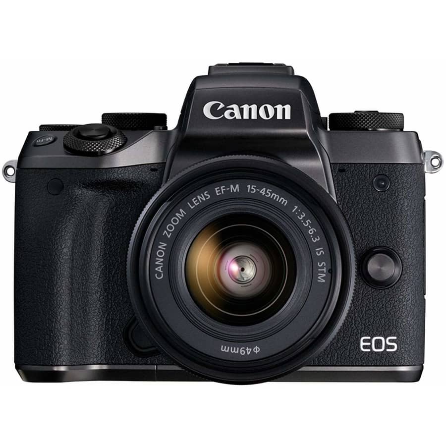 Canon EOS M5 Mirrorless Digital Camera with 15-45mm Lens for $449 Canon EOS M5 Mirrorless Digital Camera with 15-45mm Lens for $449