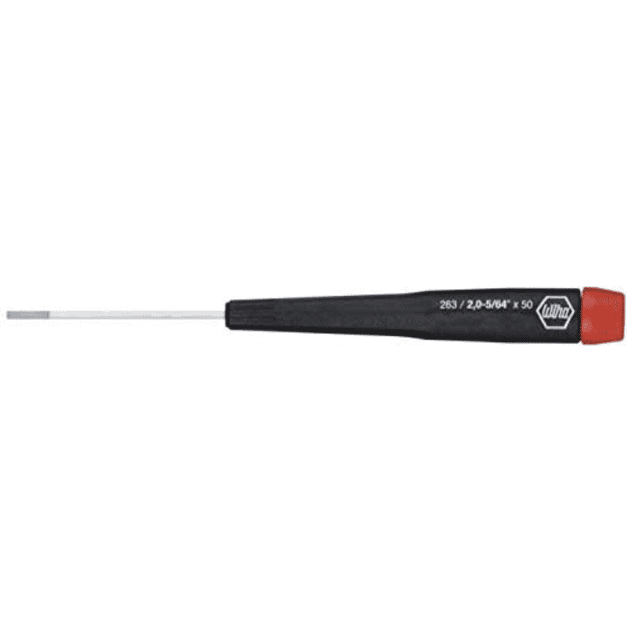Wiha Tools Wiha 96320 Precision Hex Inch Screwdriver, 5/64 x 50mm for $8
