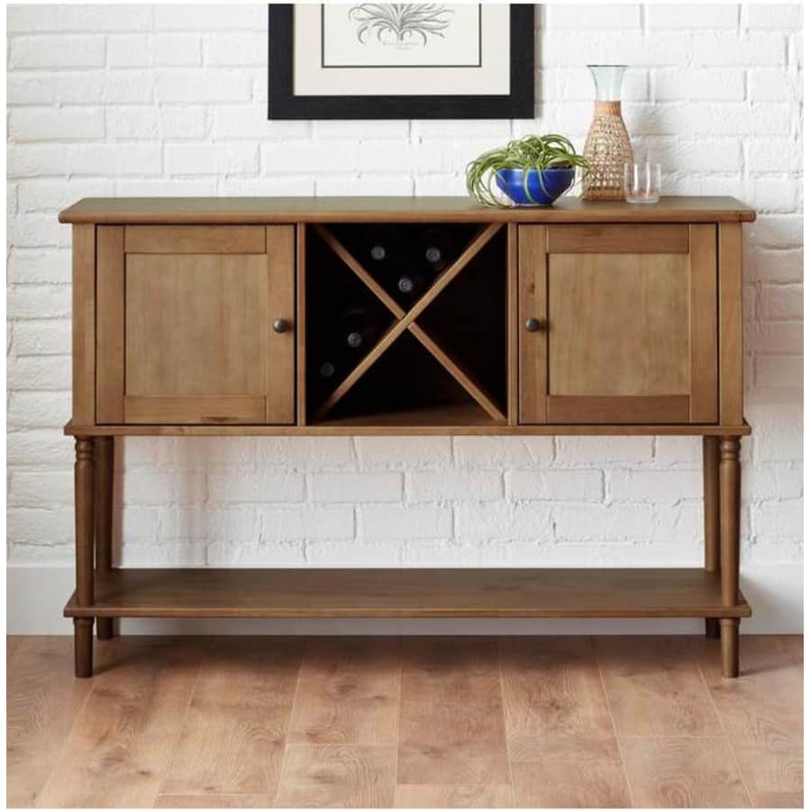 StyleWell Wood Buffet Table w/ Wine Storage for $179 StyleWell Wood Buffet Table w/ Wine Storage for $179