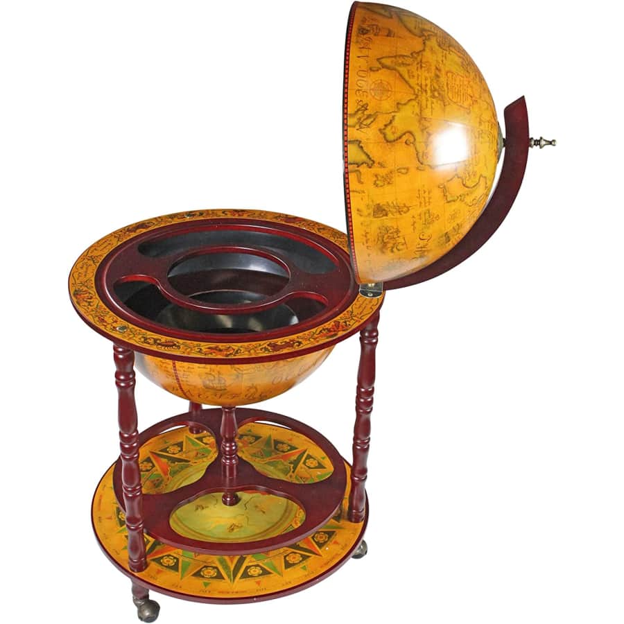 Design Toscano Sixteenth-Century Italian Replica Globe Bar Cart for $226 Design Toscano Sixteenth-Century Italian Replica Globe Bar Cart for $226