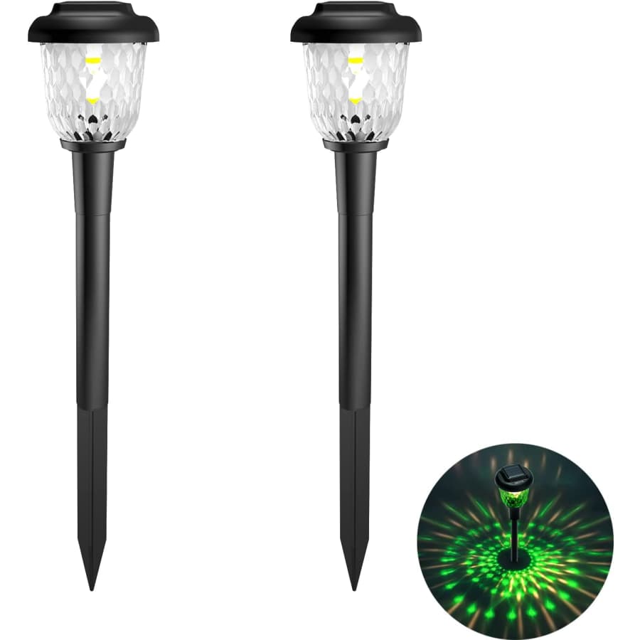 Sidsys Solar Outdoor Pathway Light 2-Pack for $15