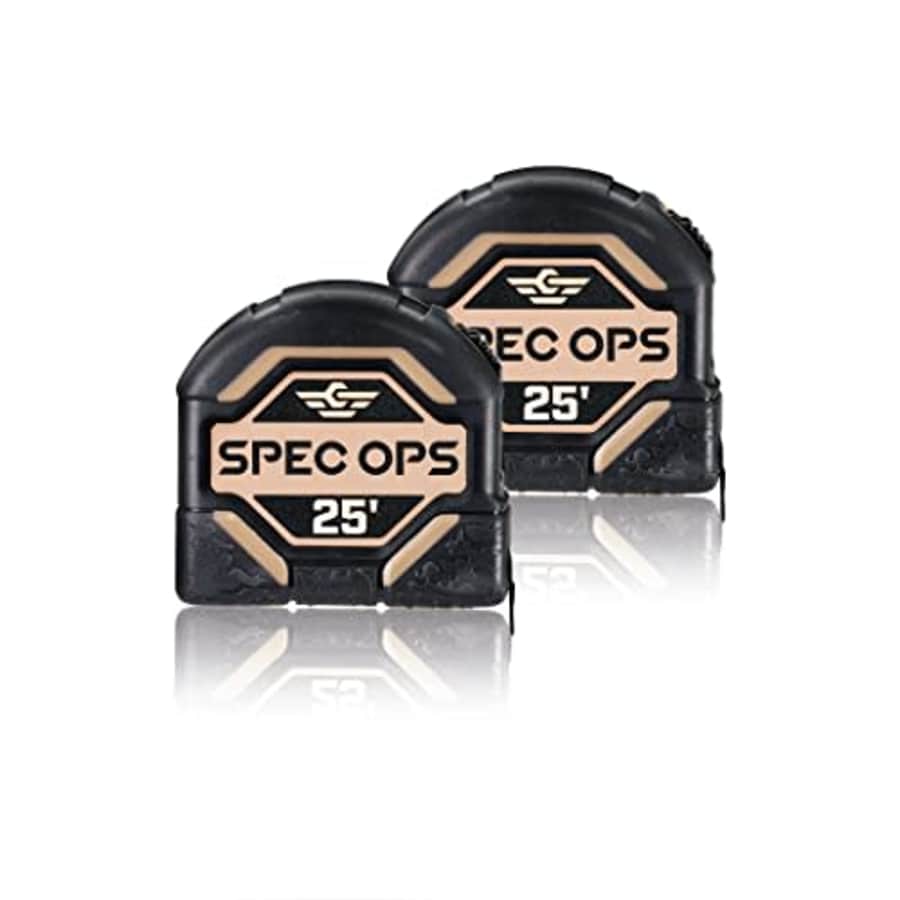 Spec Ops Tools 25-Foot Tape Measure Tool Set, 1 1/4" Double-Sided Blade, Military-Grade Composite for $28 Spec Ops Tools 25-Foot Tape Measure Tool Set, 1 1/4" Double-Sided Blade, Military-Grade Composite for $28