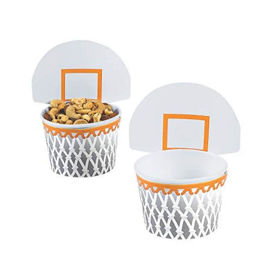 Fun Express Basketball Hoop Snack Cups - Party Supplies - 12 Pieces for $16 Fun Express Basketball Hoop Snack Cups - Party Supplies - 12 Pieces for $16