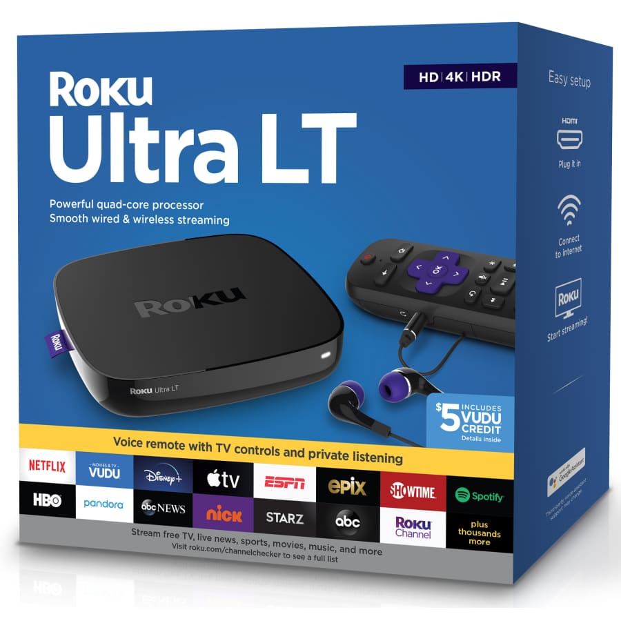 Roku Ultra LT 4K Streaming Media Player (2019) for $68 Roku Ultra LT 4K Streaming Media Player (2019) for $68