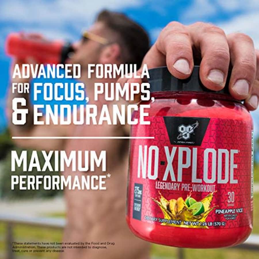 BSN N.O.-XPLODE Pre-Workout Supplement with Creatine, Beta-Alanine, and Energy, Flavor: Grape, 30 for $30