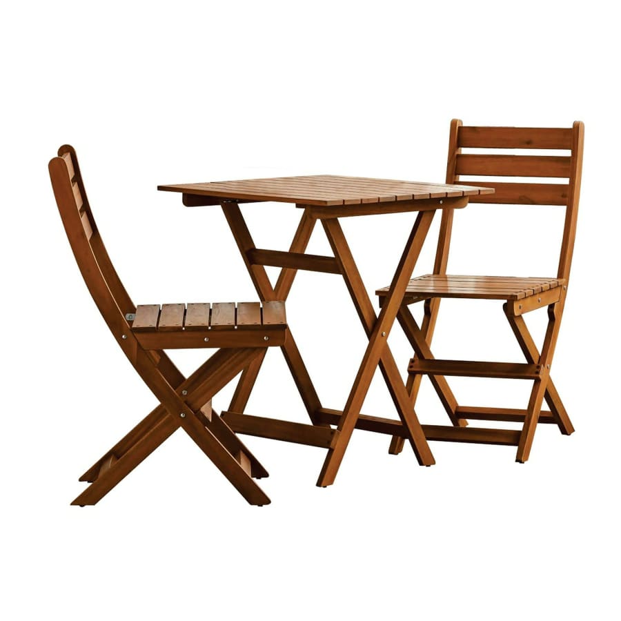 Mainstays Patio 3-Piece Wood Bistro Set for $86