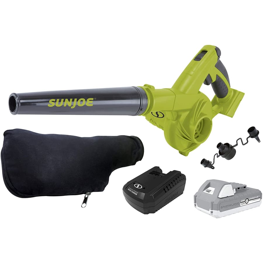 Sun Joe 92-CFM Max Cordless Workshop Blower Kit for $39