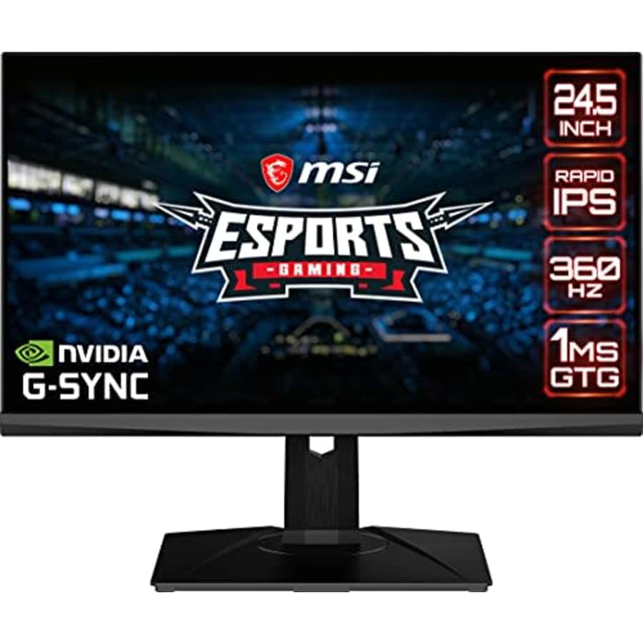 MSI Full HD 1920 x 1080 360Hz 0.5ms Built-in USB Hub DisplayPort HDMI G-Sync Technology Built-in for $799