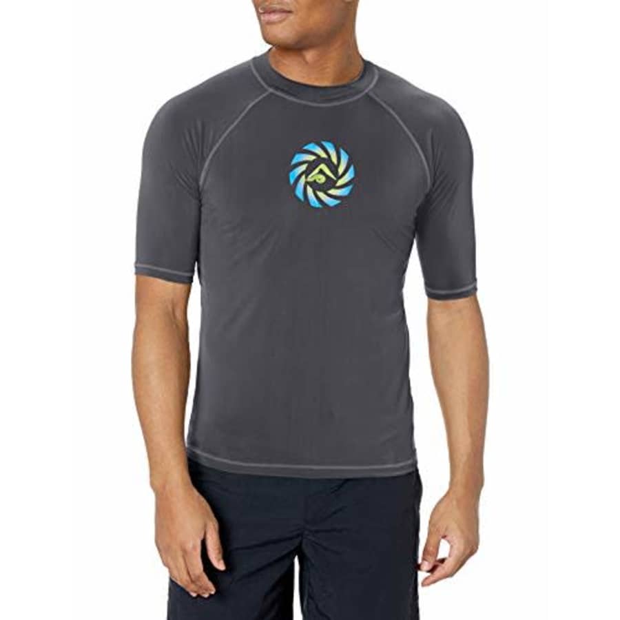 Kanu Surf Men's Fiji UPF 50+ Rashguard, Zipline Charcoal, X-Large for $17